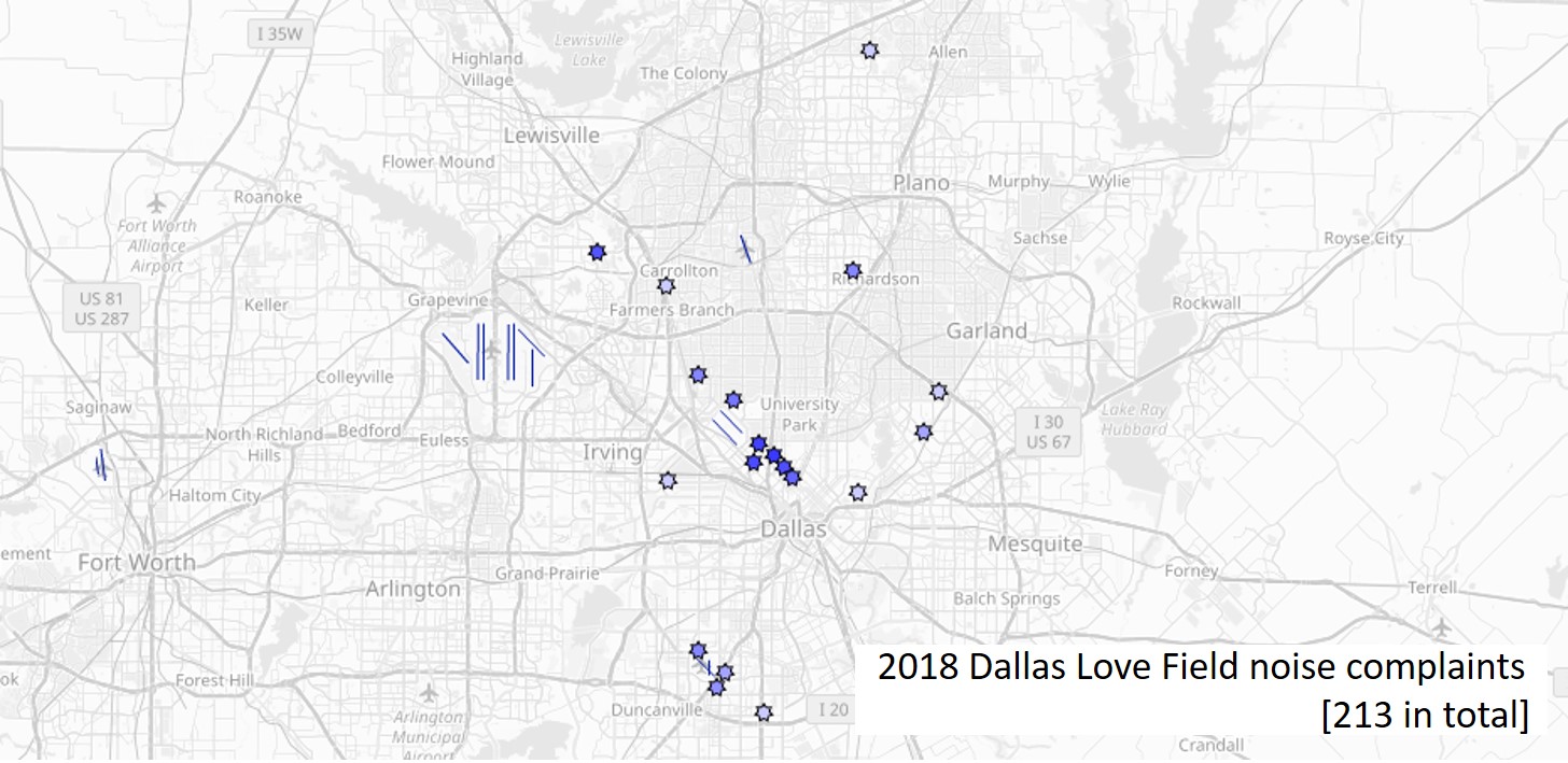 2018 DAL complaints map